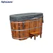 Wooden Football Player Use Recovery Ice Bath Tub